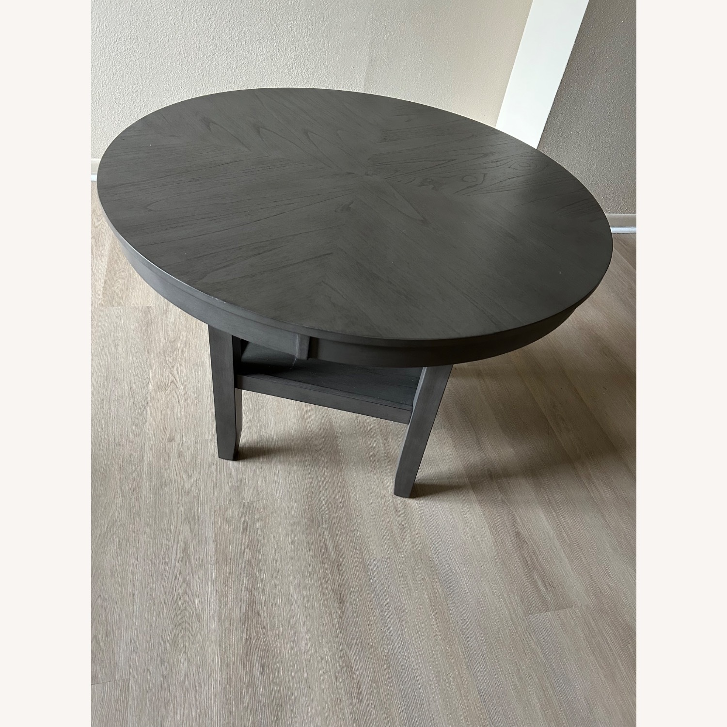 Light Gray Wood Dining Set - image-2
