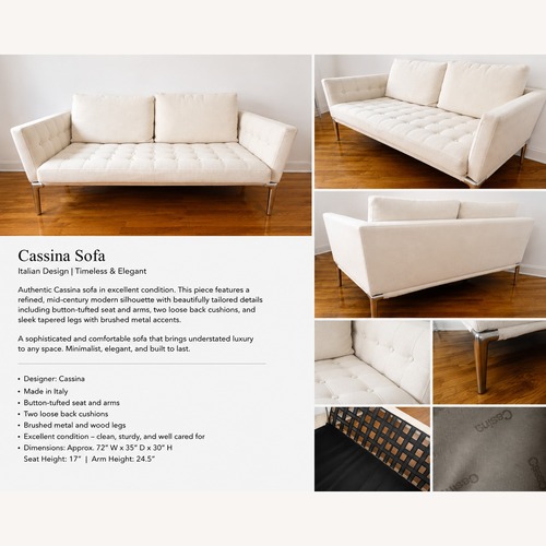 Used Cassina White 2 Seater Sofa for sale on AptDeco