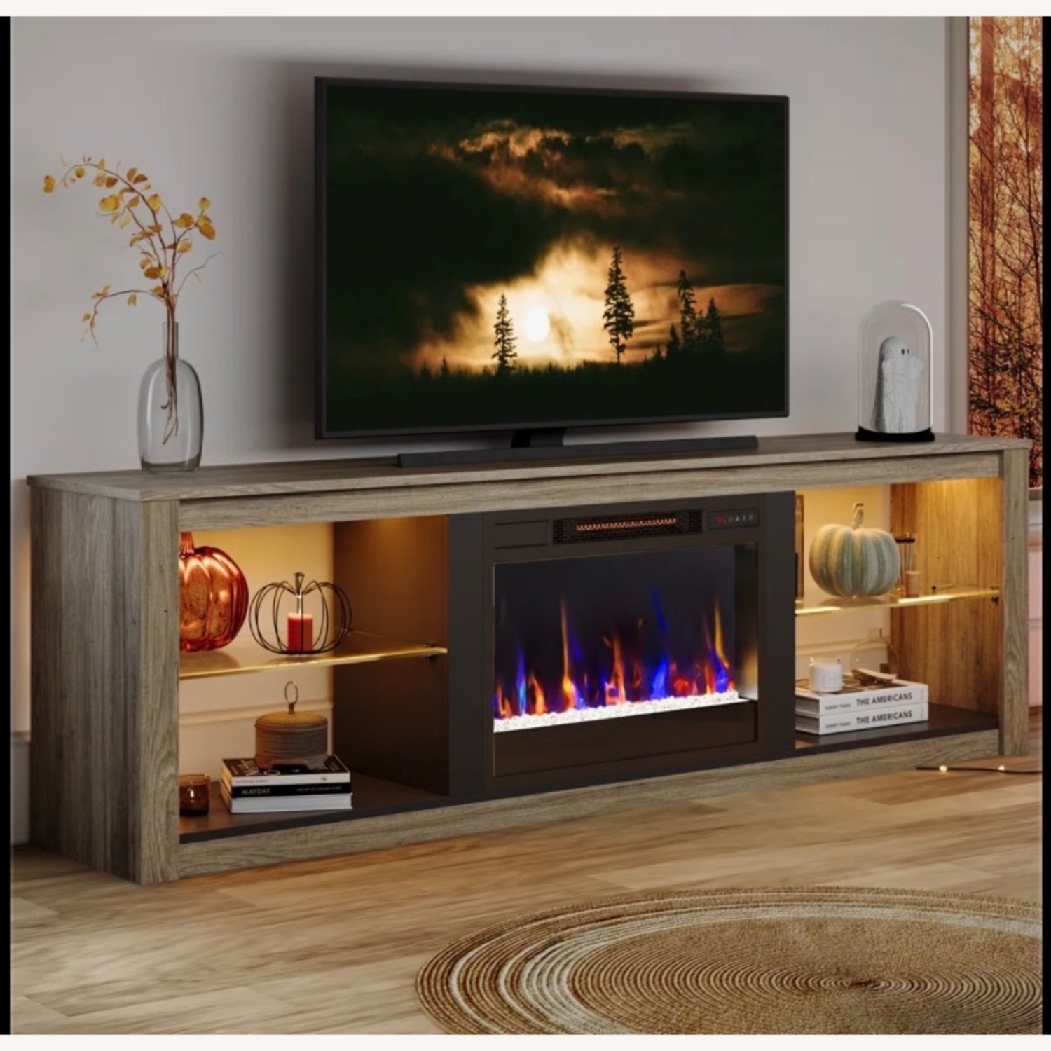 Amazon Contemporary Media Console/Fireplace - image-2