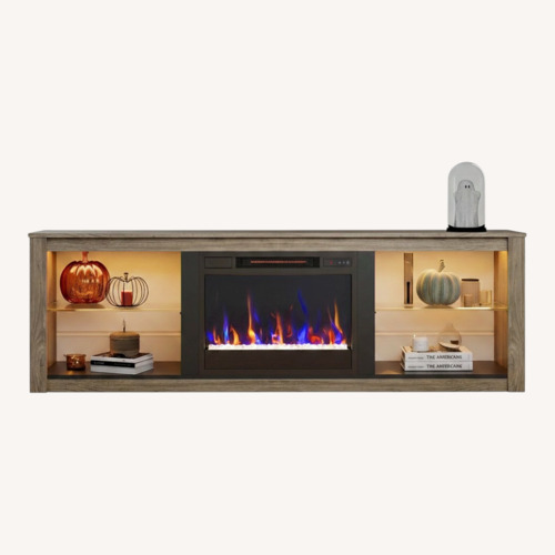 Used Amazon Contemporary Media Console/Fireplace for sale on AptDeco
