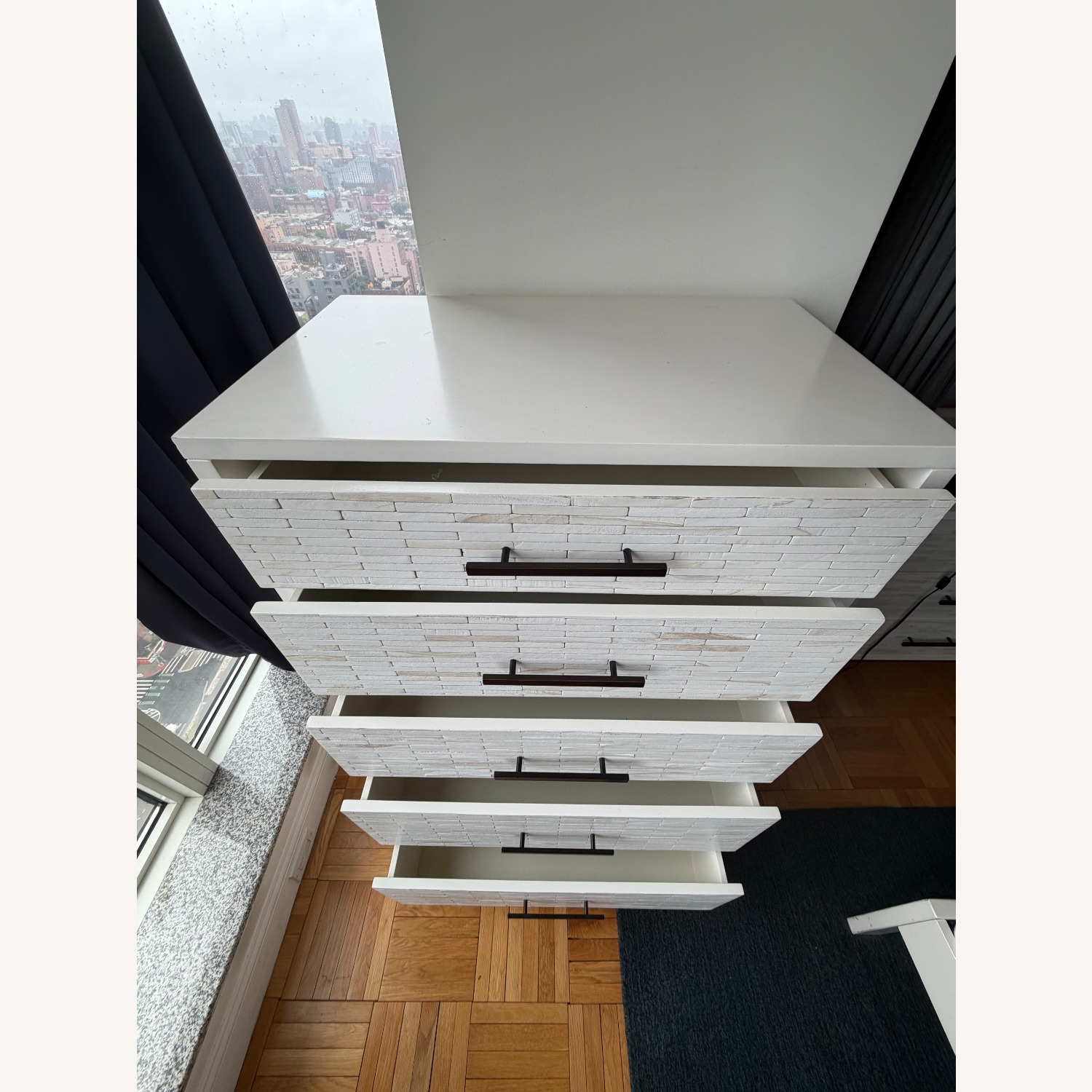 West Elm Wood Tiled 5-Drawer Dresser - image-2