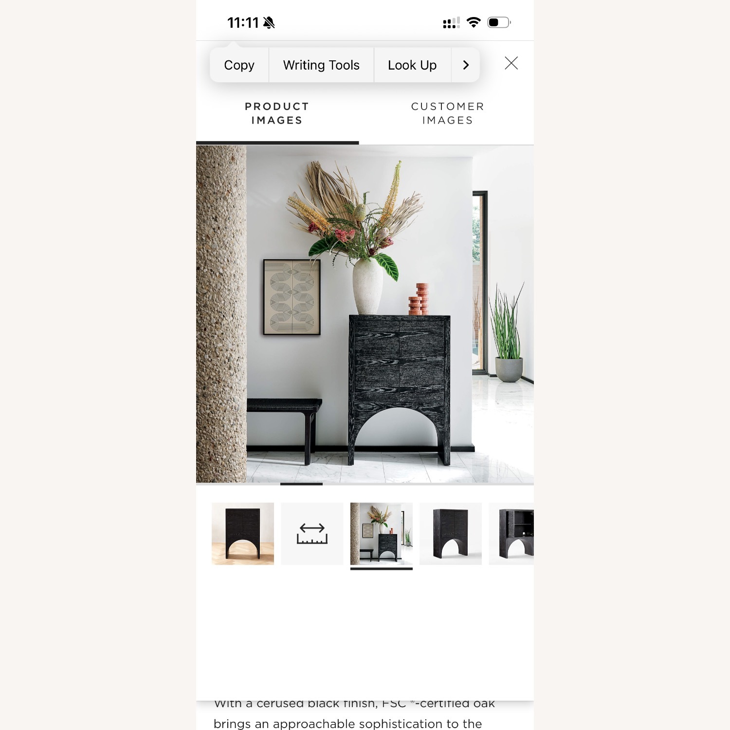 CB2 Wood Sideboard - image-8