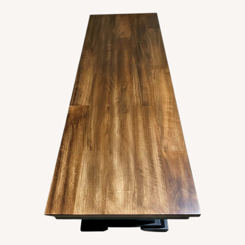 Used Dark Brown Wood Bench for sale on AptDeco