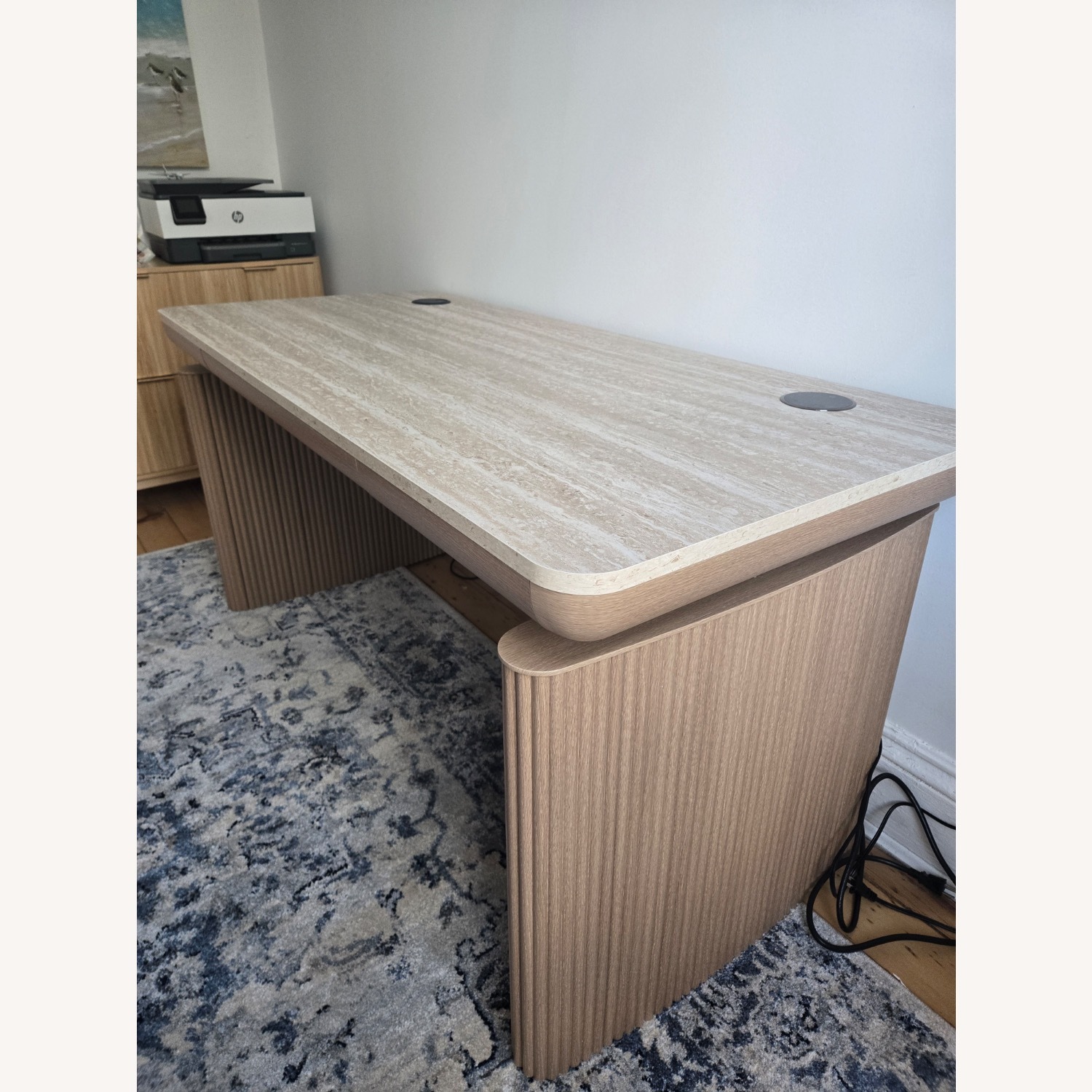 Flexispot Fusion Stria Natural Oak Desk - image-20