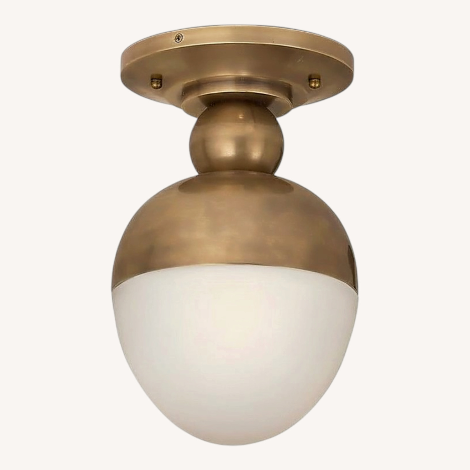 Visual Comfort Antique Brass Flush Mount - image-0