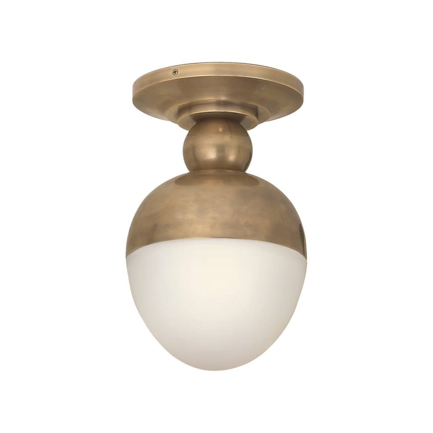 Visual Comfort Antique Brass Flush Mount - image-1