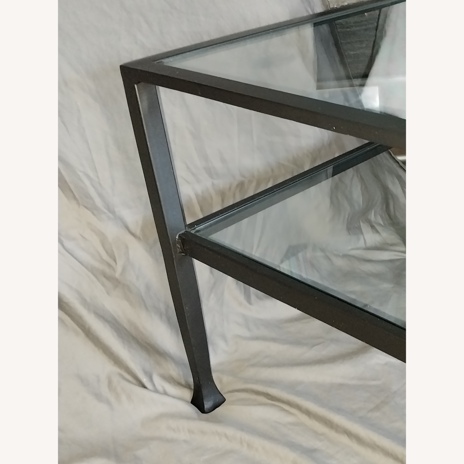 Pottery Barn Metal/Glass Side Table - image-10