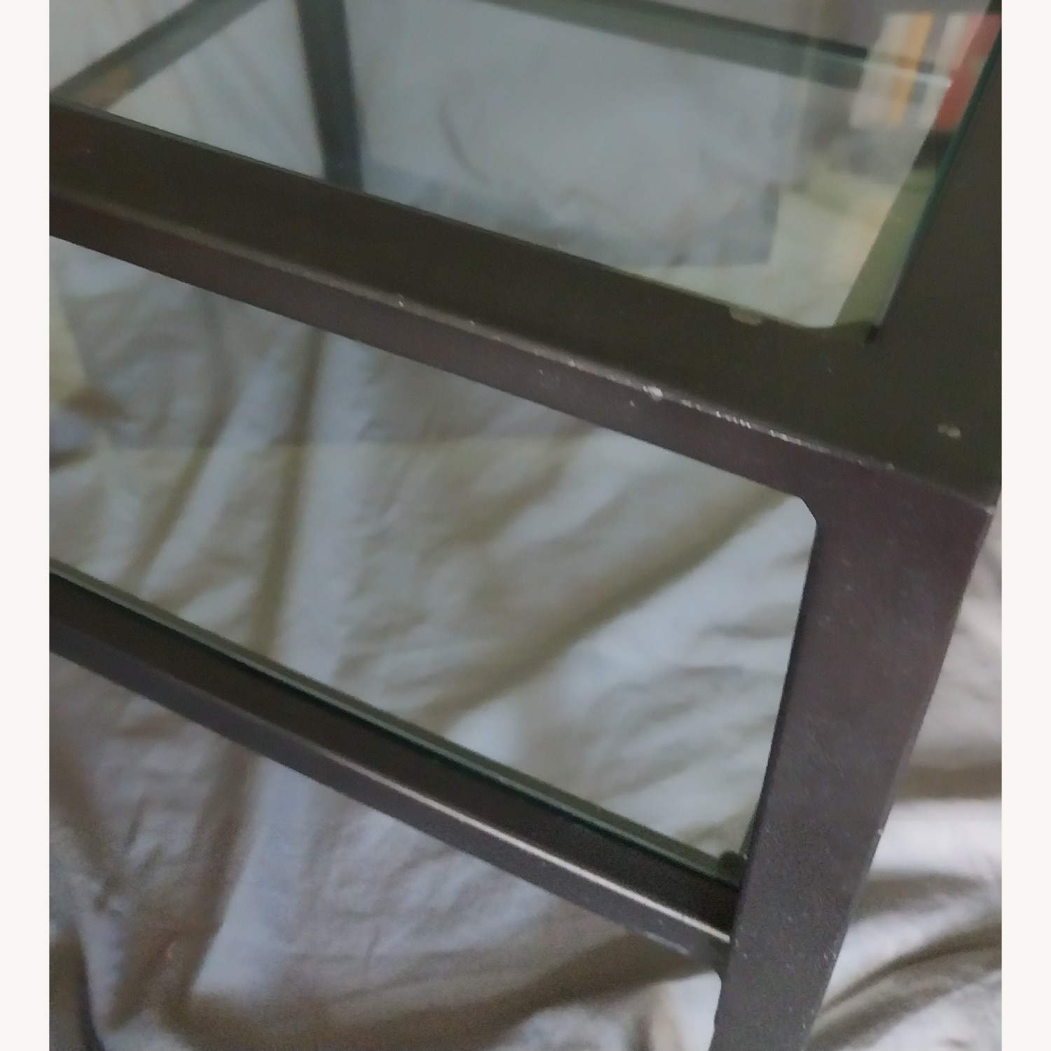 Pottery Barn Metal/Glass Side Table - image-6