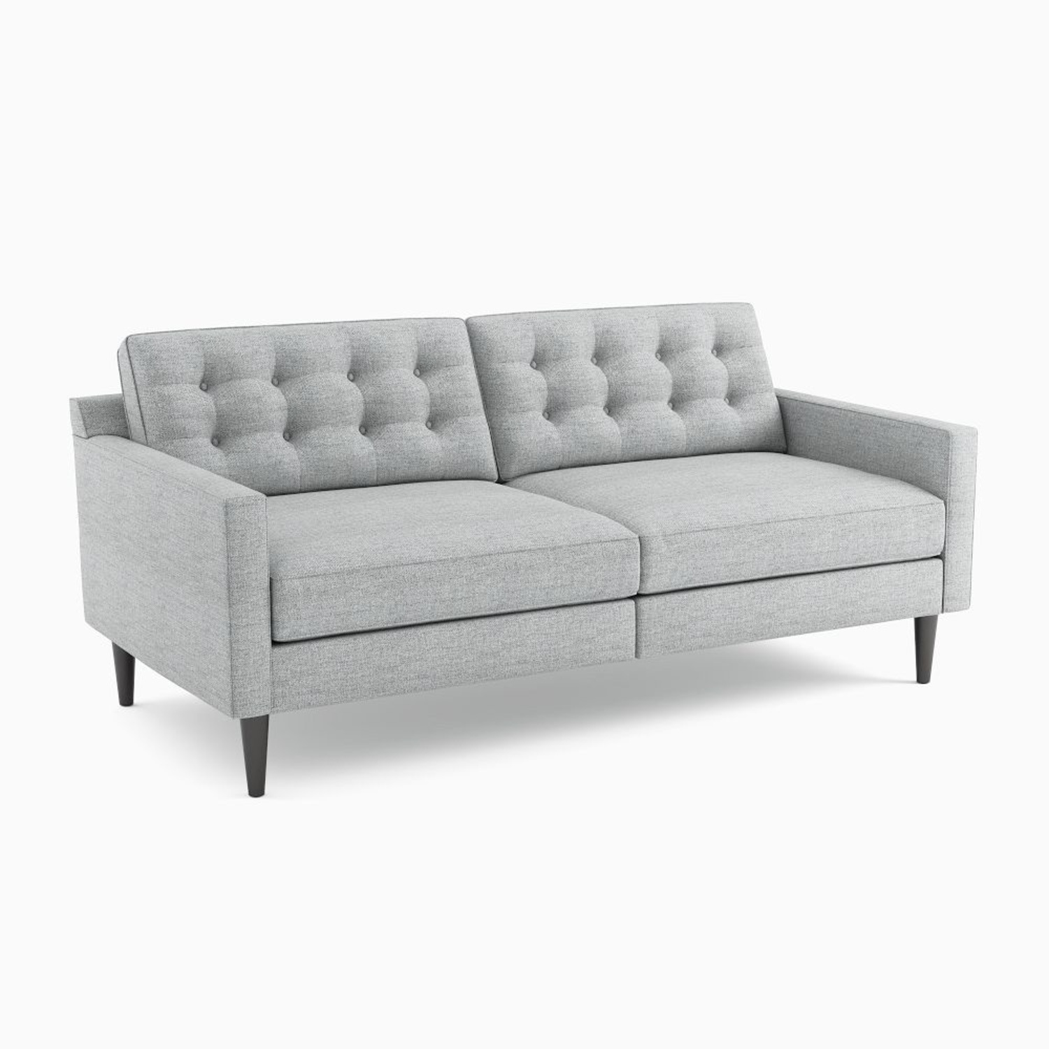 West Elm Light Gray 2 Seater Sofa - image-5