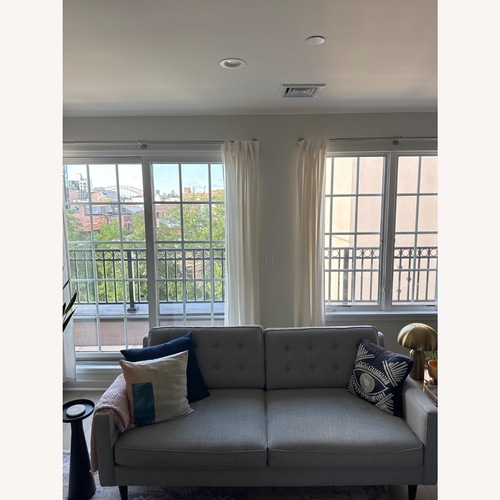 Used West Elm Light Gray 2 Seater Sofa for sale on AptDeco