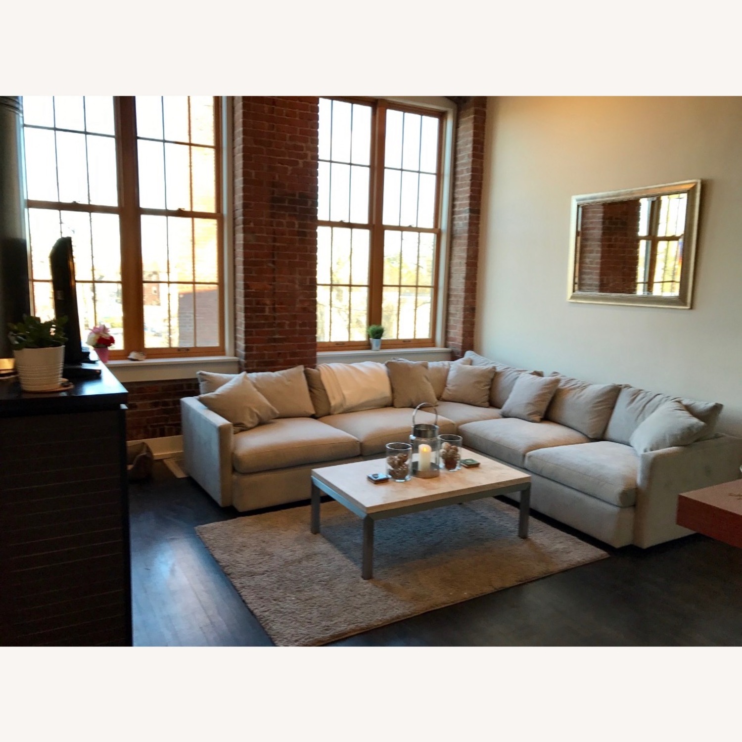 Crate & Barrel Lounge 3 Piece Sectional  - image-3