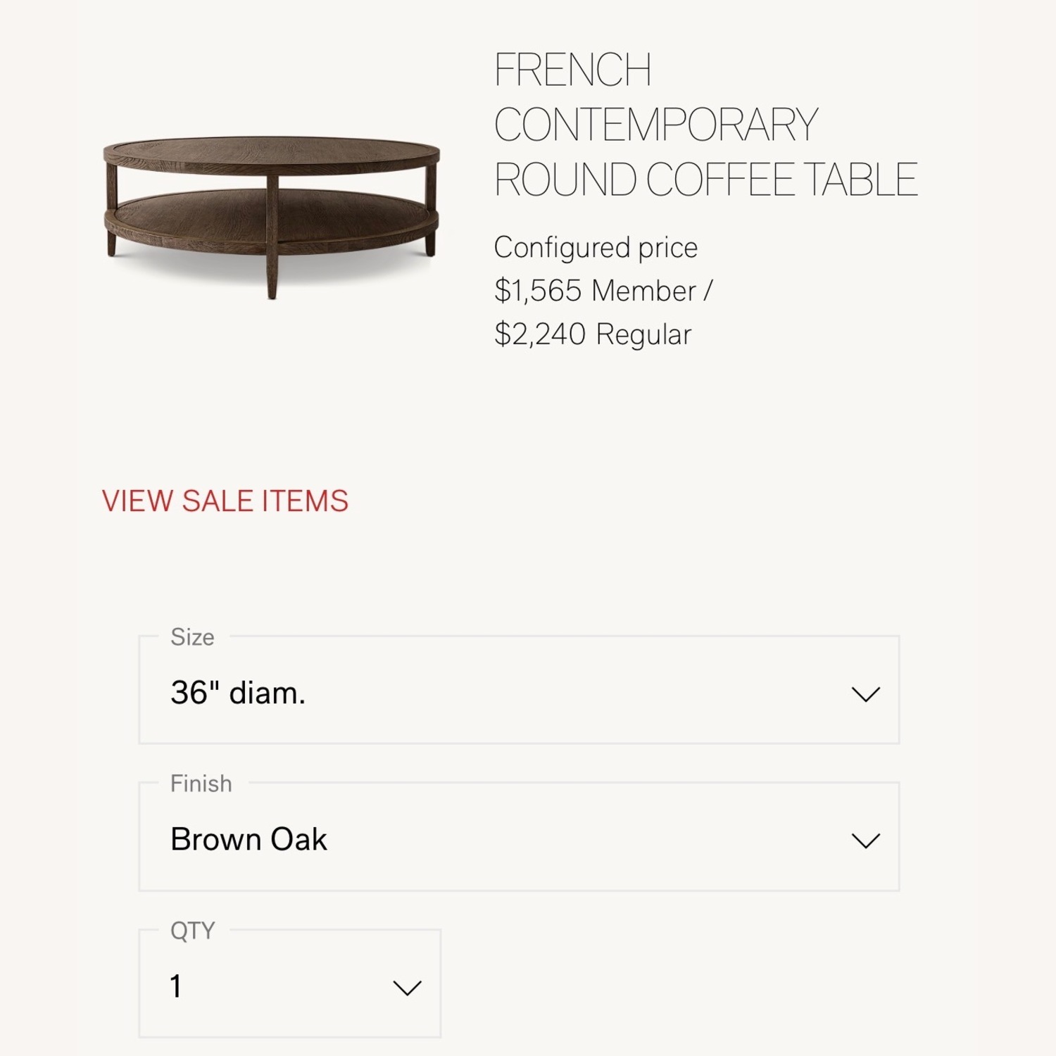Restoration Hardware French Contemporary Coffee Table - image-3