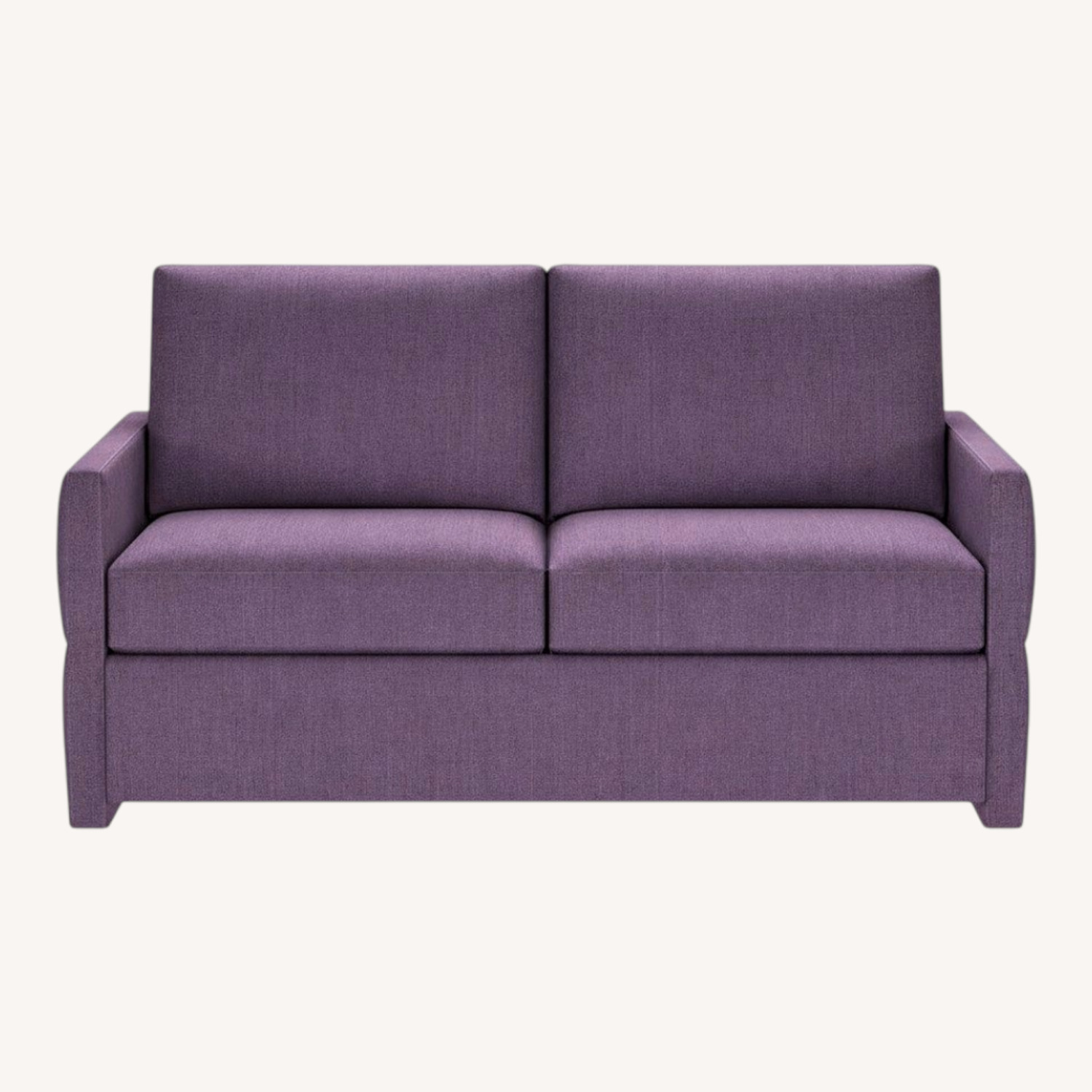 American Leather Purple Fabric Sleeper Sofa - image-0