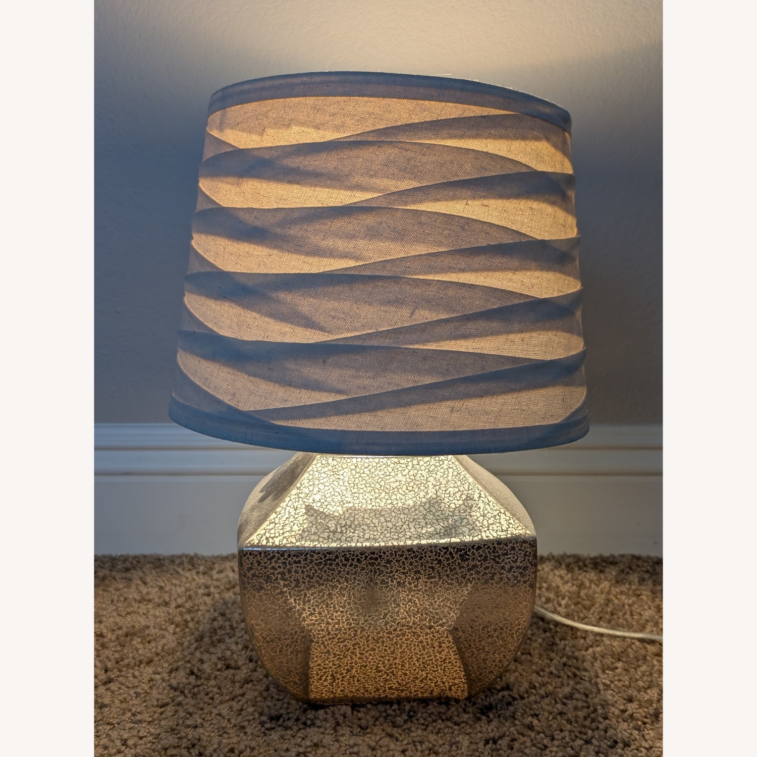 Mercury Glass Accent Table Lamp - image-1
