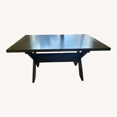 Used Solid Wood Contemporary Dining Table 63" for sale on AptDeco
