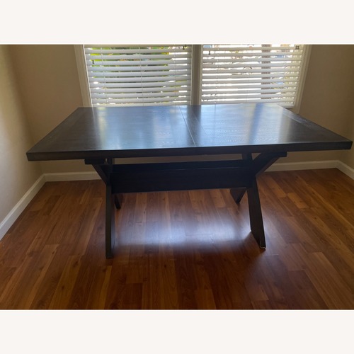 Used Solid Wood Contemporary Dining Table 63" for sale on AptDeco