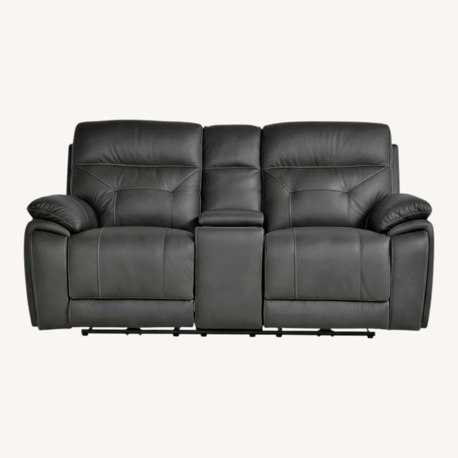 Bob's Discount Furniture Dark Gray 2 Seater Sofa - image-0