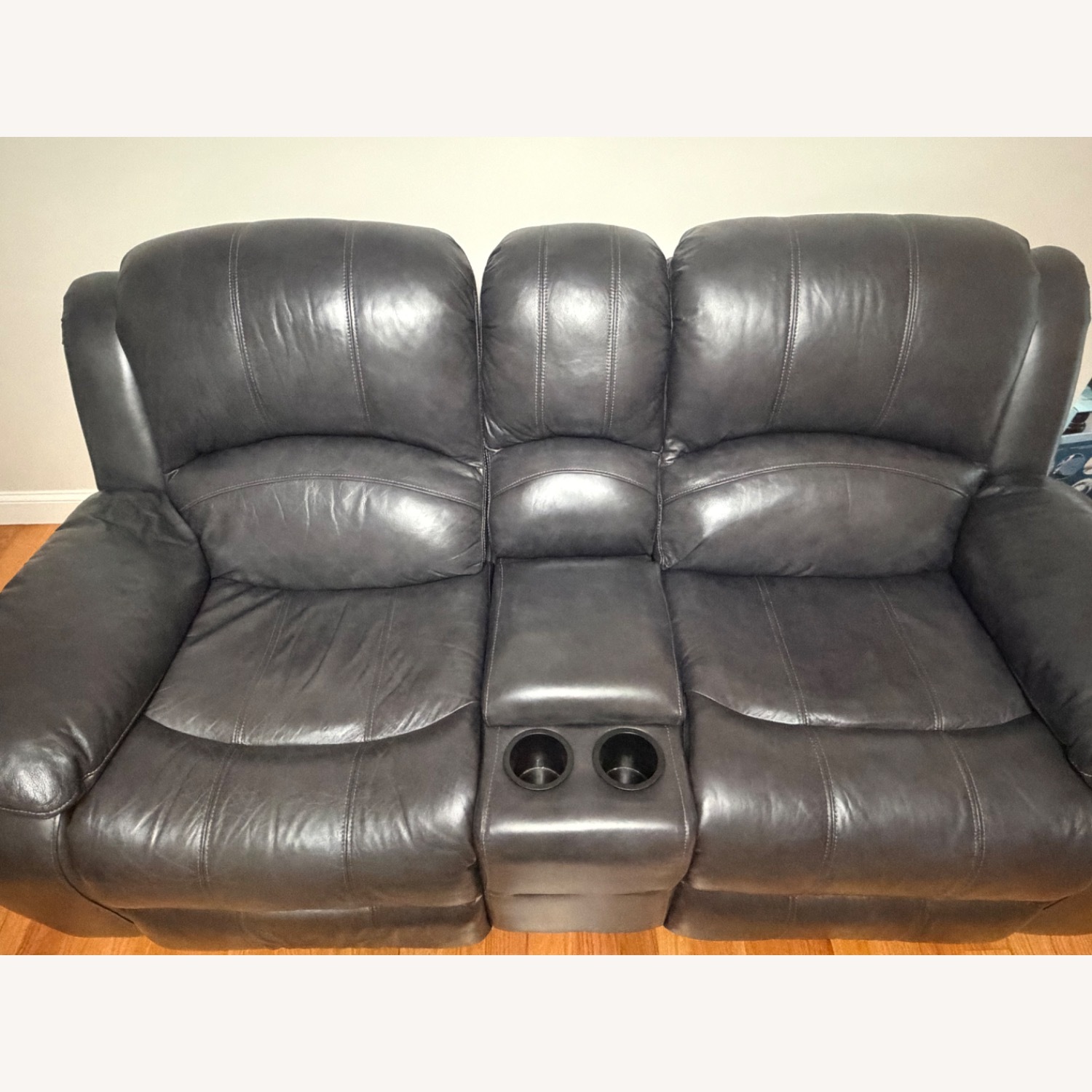 Bob's Discount Furniture Dark Gray 2 Seater Sofa - image-2