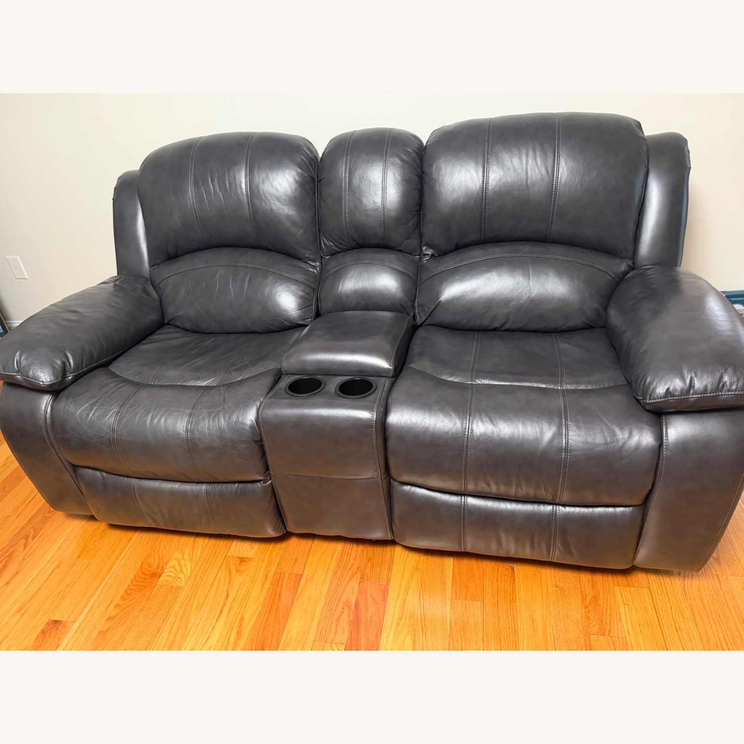 Bob's Discount Furniture Dark Gray 2 Seater Sofa - image-1