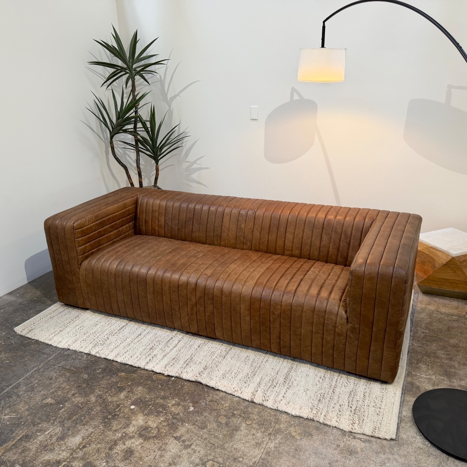 Moe's Home Collection Castle Sofa Brown - image-2
