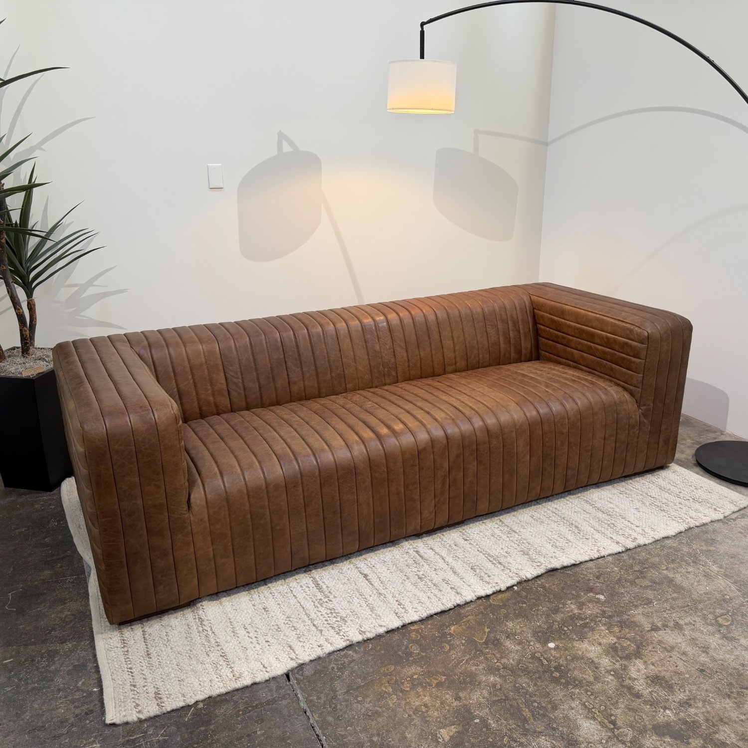 Moe's Home Collection Castle Sofa Brown - image-3