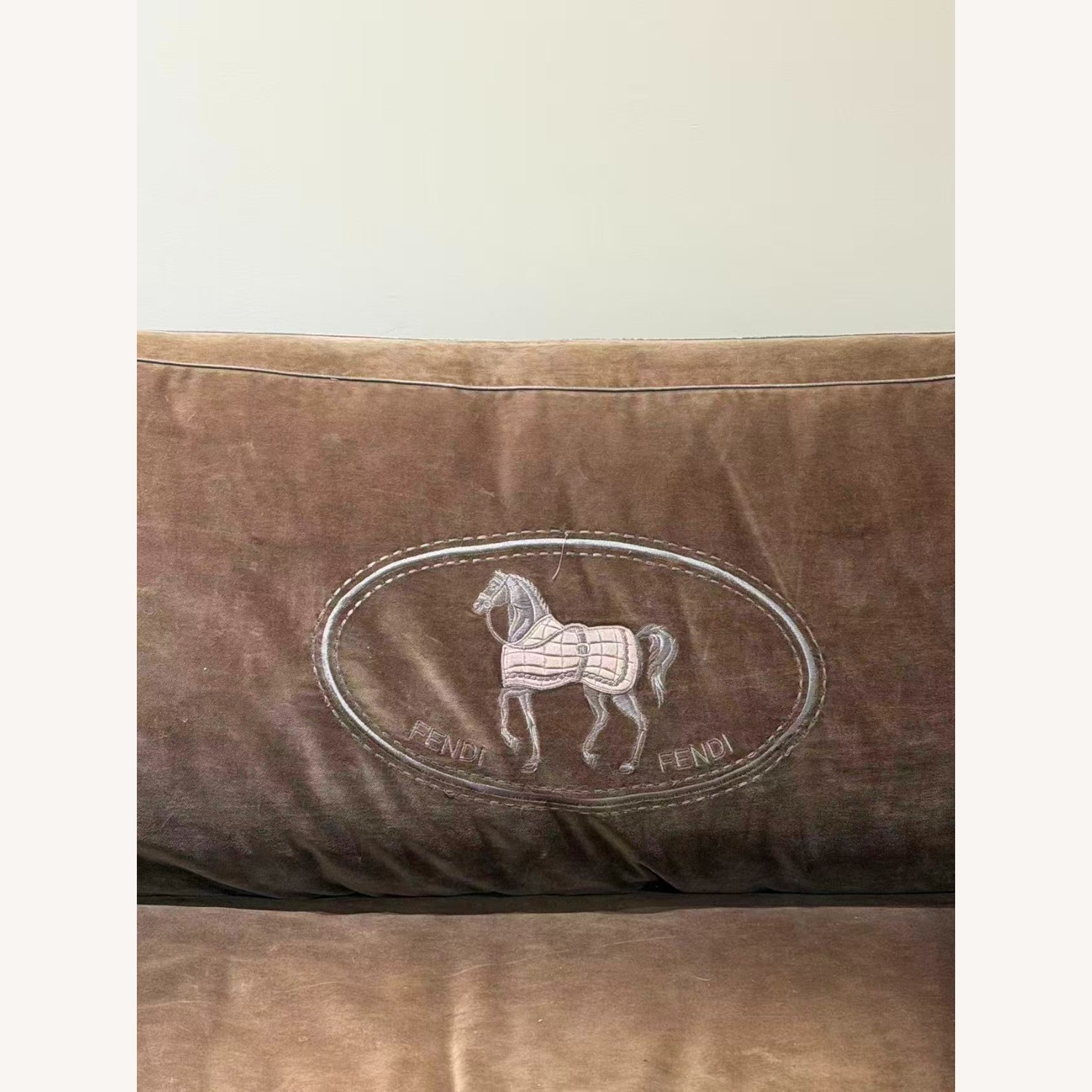 Authentic Fendi Casa Leather Loveseat - image-3