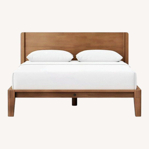 Used Thuma Dark Brown Wood Queen Bed for sale on AptDeco