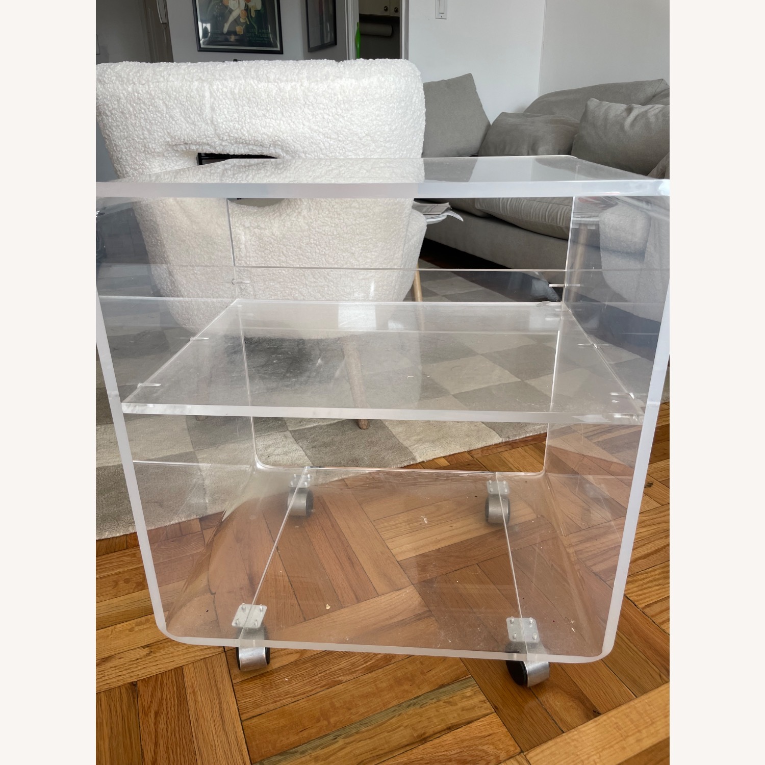 Vintage/Antique Lucite Nightstand - image-2