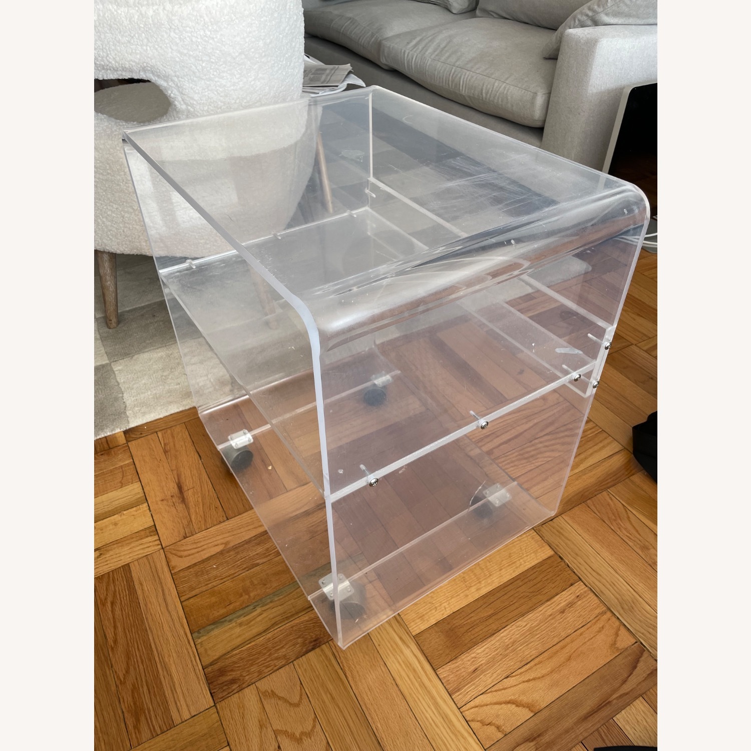 Vintage/Antique Lucite Nightstand - image-3