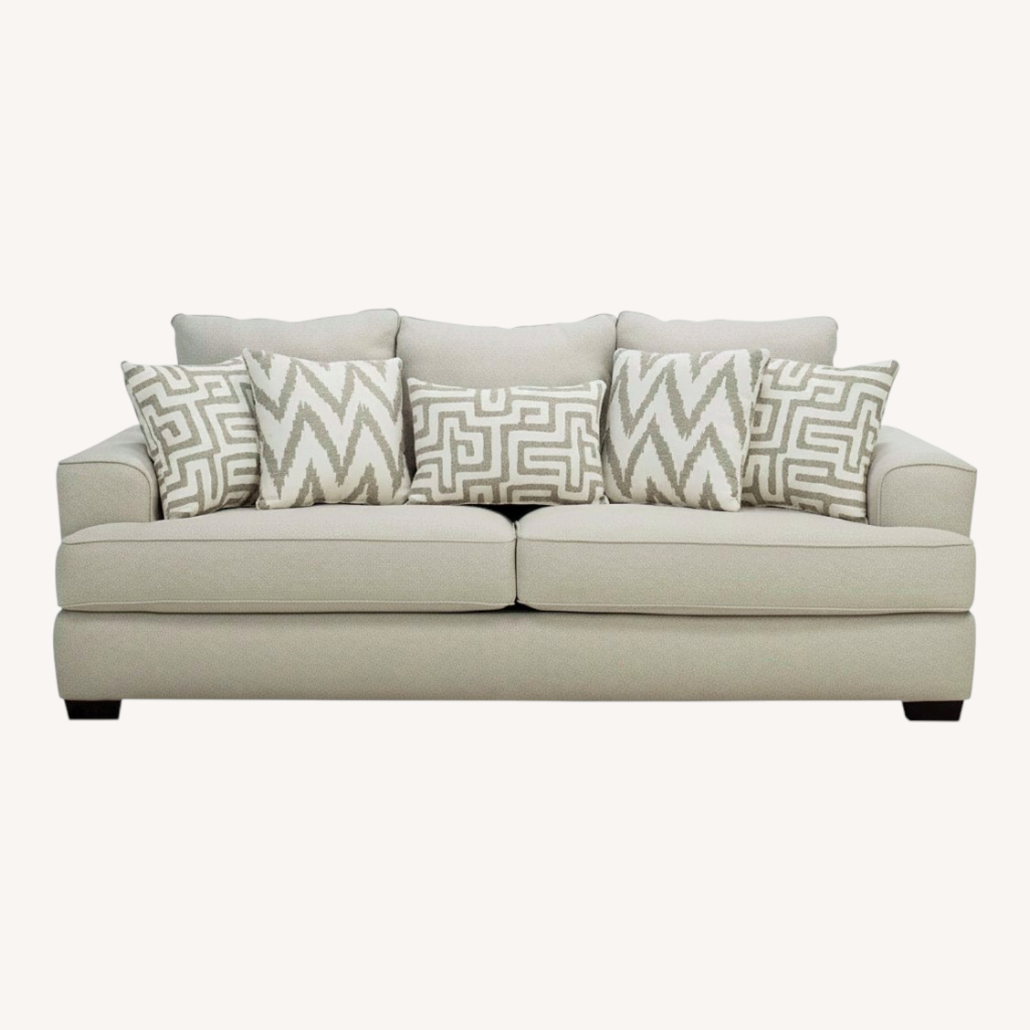 Marisa Chenille Sofa with Ottoman - image-0