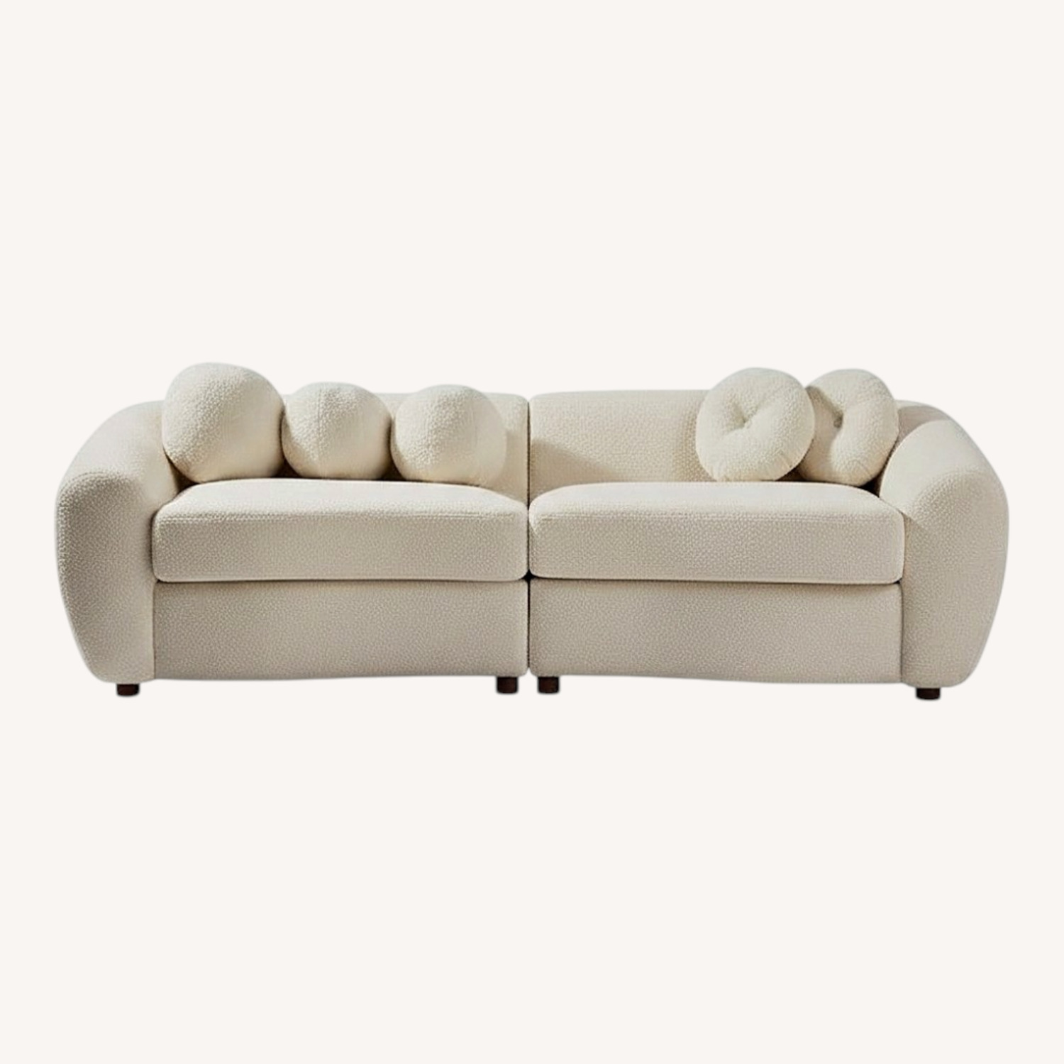 Amazon White Fabric 3+ Seater Sofa - image-0