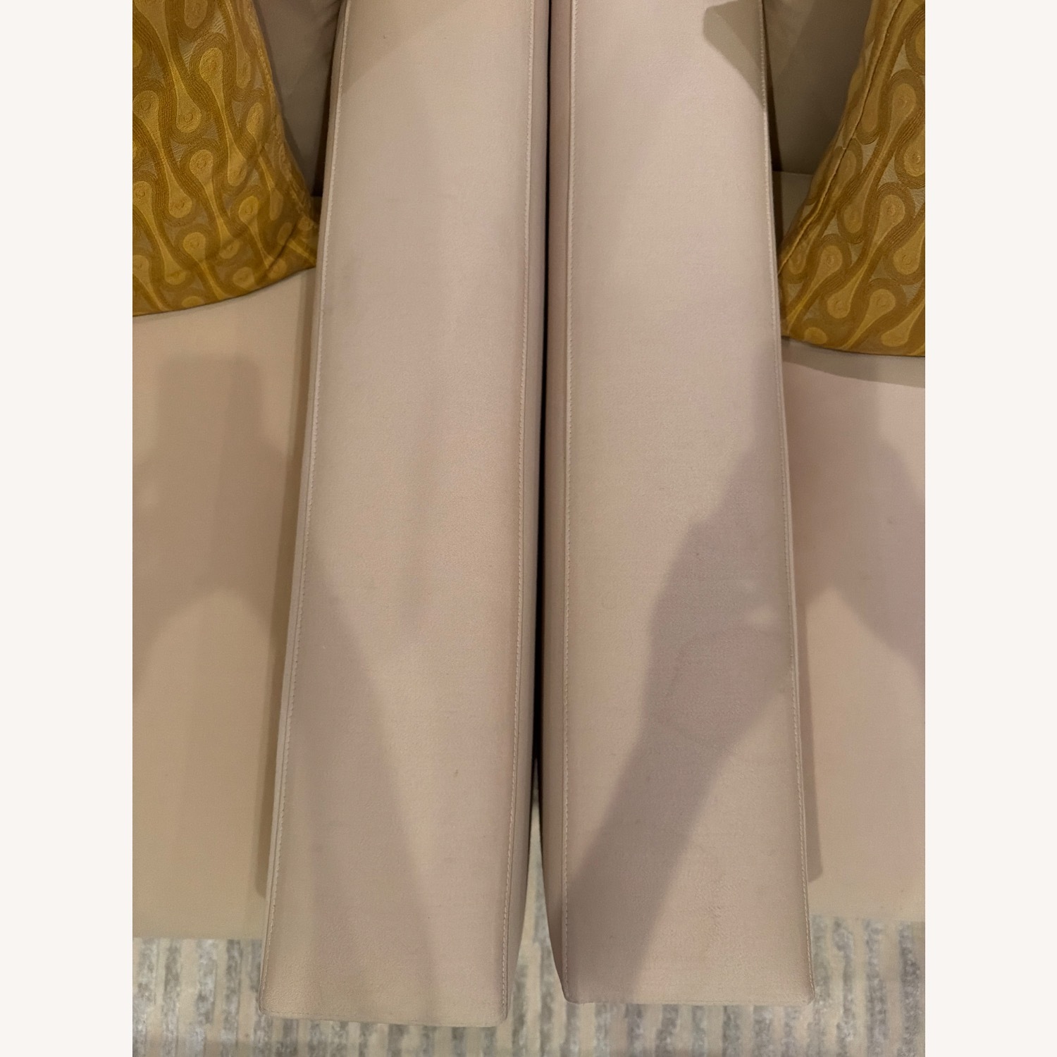 Design Within Reach Gold Fabric Armchairs - image-10