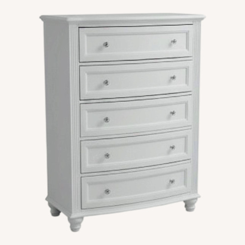 Used Bob's Discount Furniture White Wood Dresser for sale on AptDeco