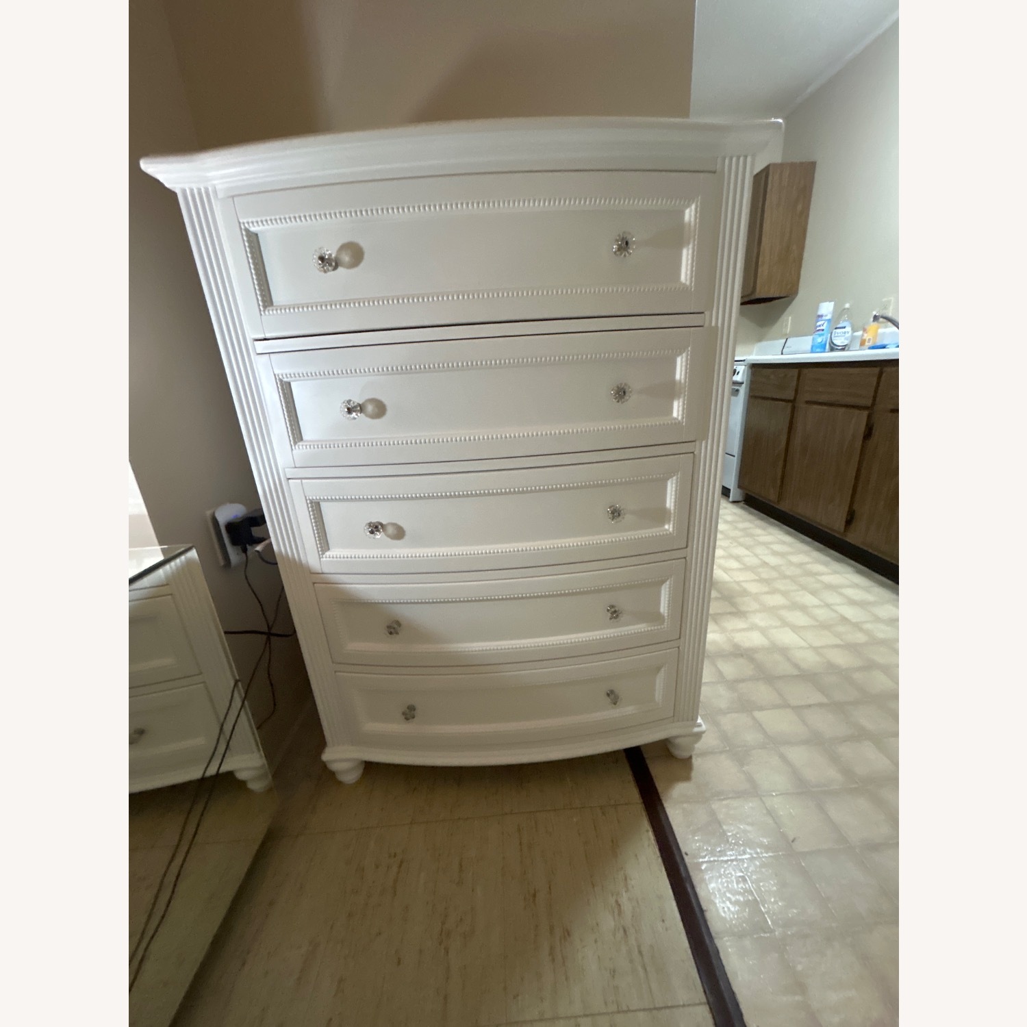 Bob's Discount Furniture White Wood Dresser - image-2