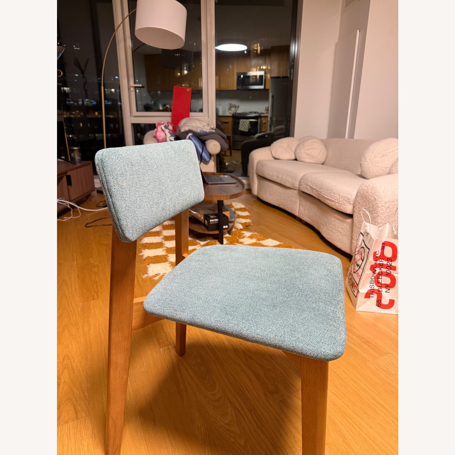 Target Blue Wood Dining Chairs - image-2
