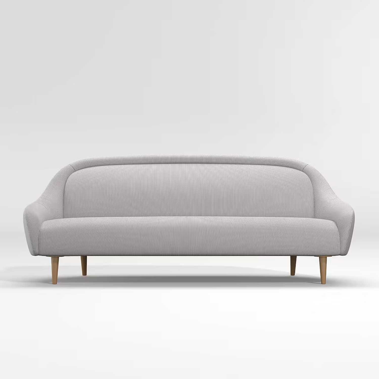 Crate & Barrel Light Gray/Purple 3+ Seater Sofa - image-4