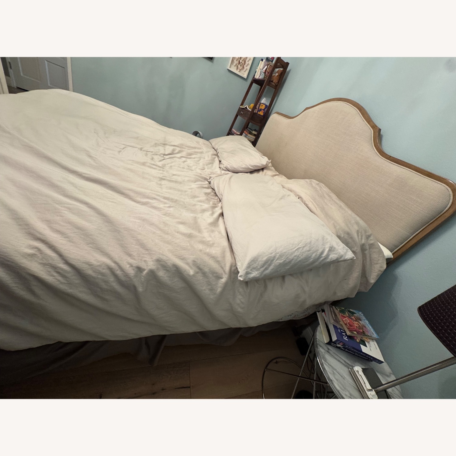 King Bed Frame with Fabric Backing - image-3