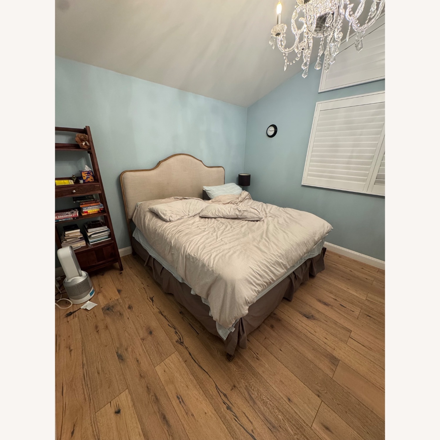 King Bed Frame with Fabric Backing - image-1