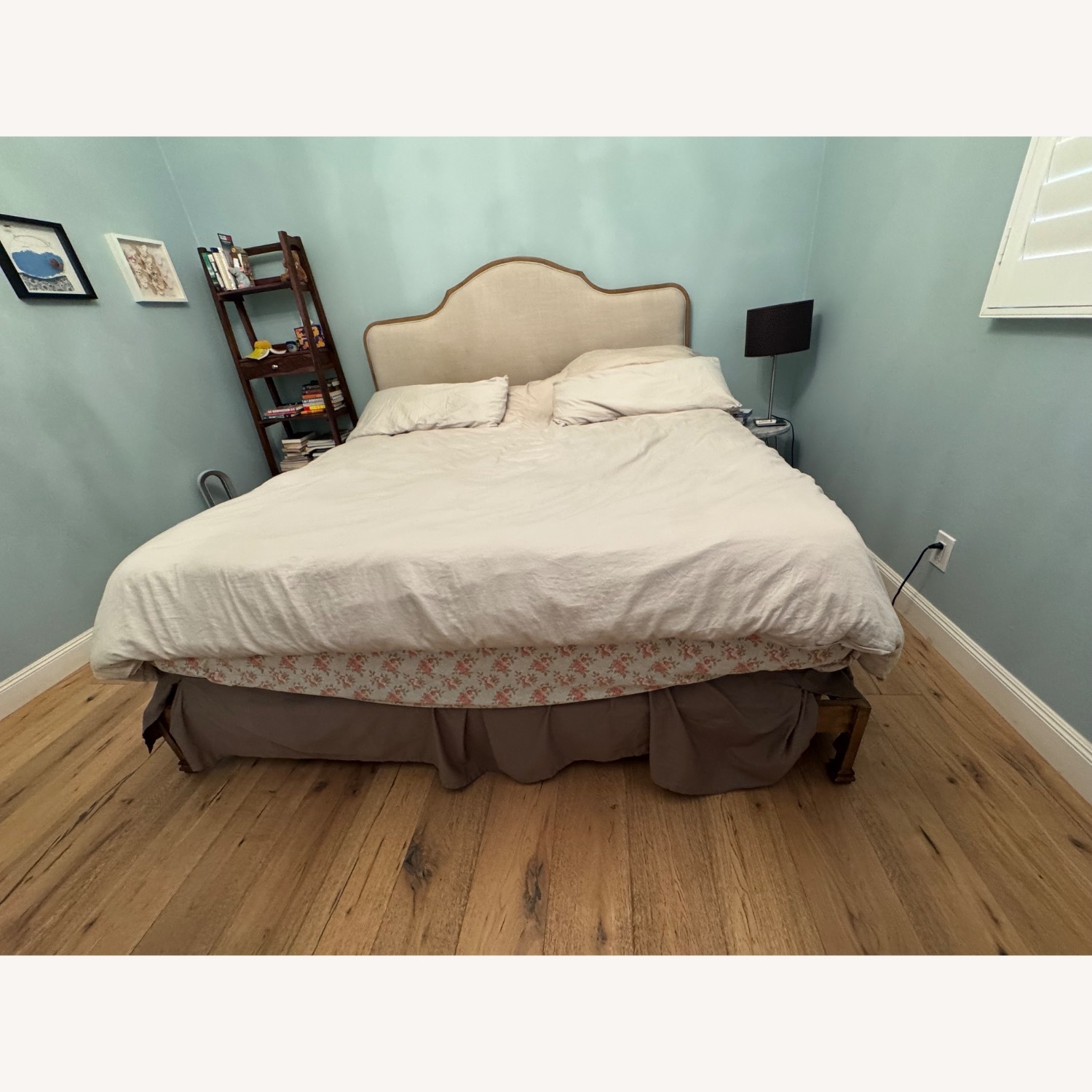 King Bed Frame with Fabric Backing - image-2