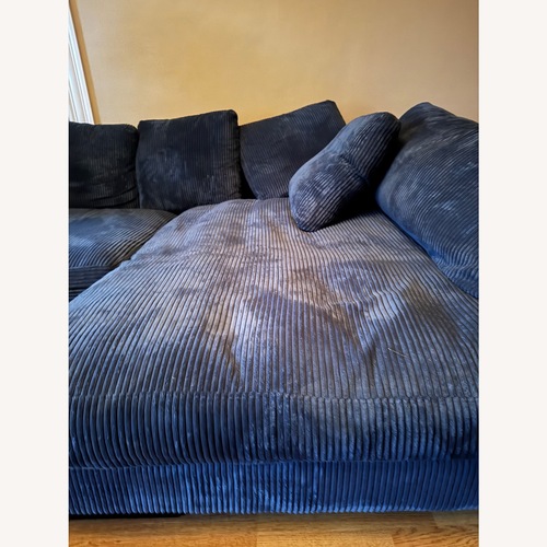 Used Wayfair Lonsdale Blue Sectional with Chaise for sale on AptDeco