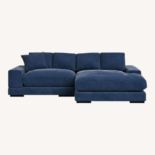 Used Wayfair Lonsdale Blue Sectional with Chaise for sale on AptDeco