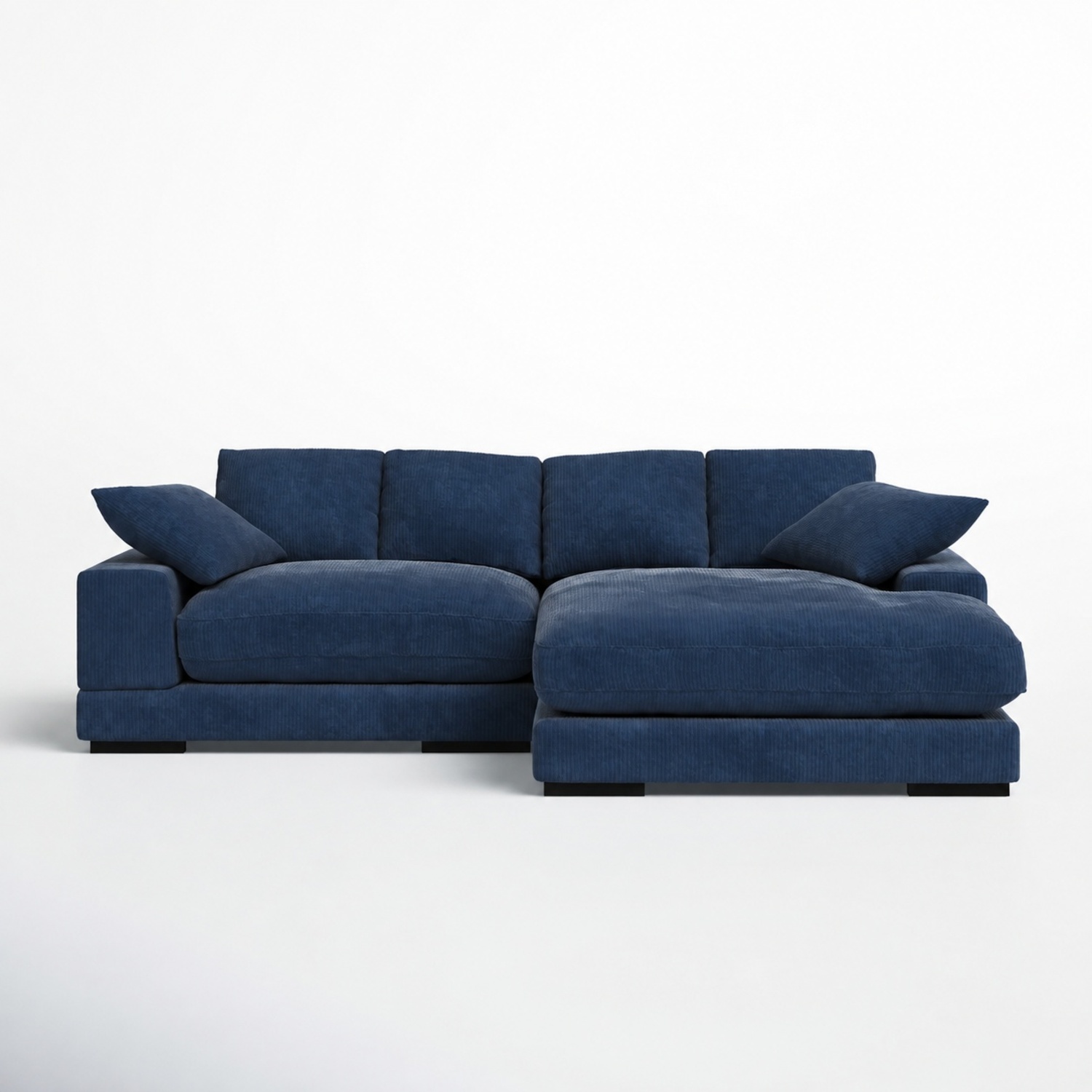 Wayfair Lonsdale Blue Sectional with Chaise - image-5
