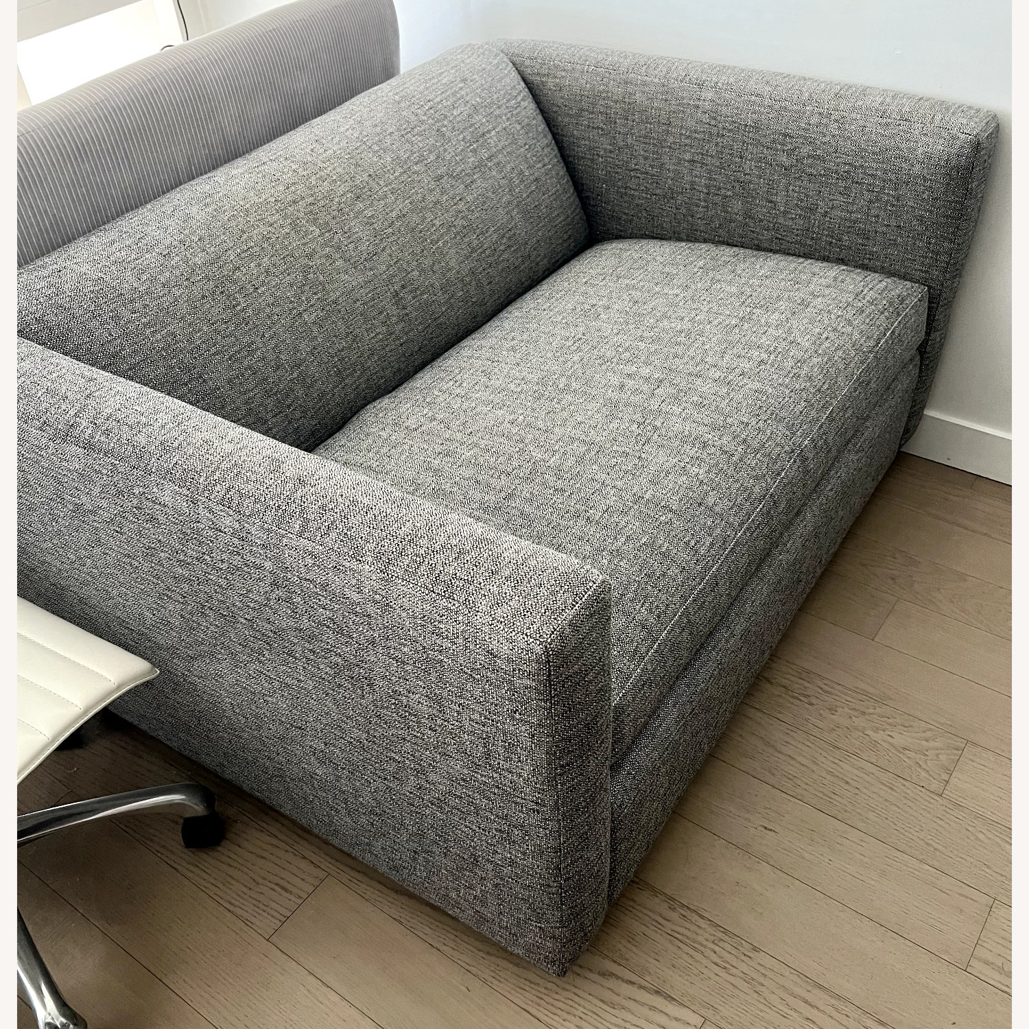 CB2 Light Gray Fabric Sleeper Sofa - image-4