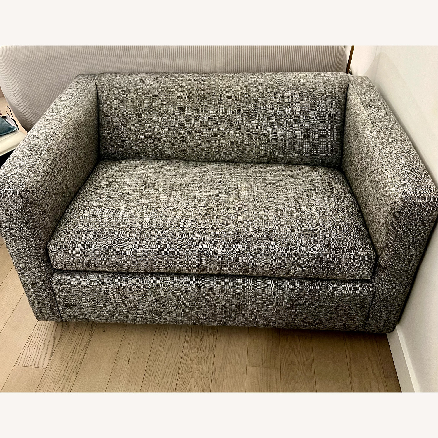 CB2 Light Gray Fabric Sleeper Sofa - image-3