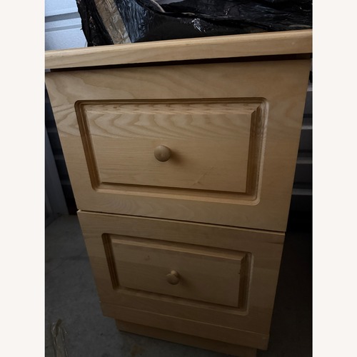 Used Unfinished Wooden File Cabinet for sale on AptDeco