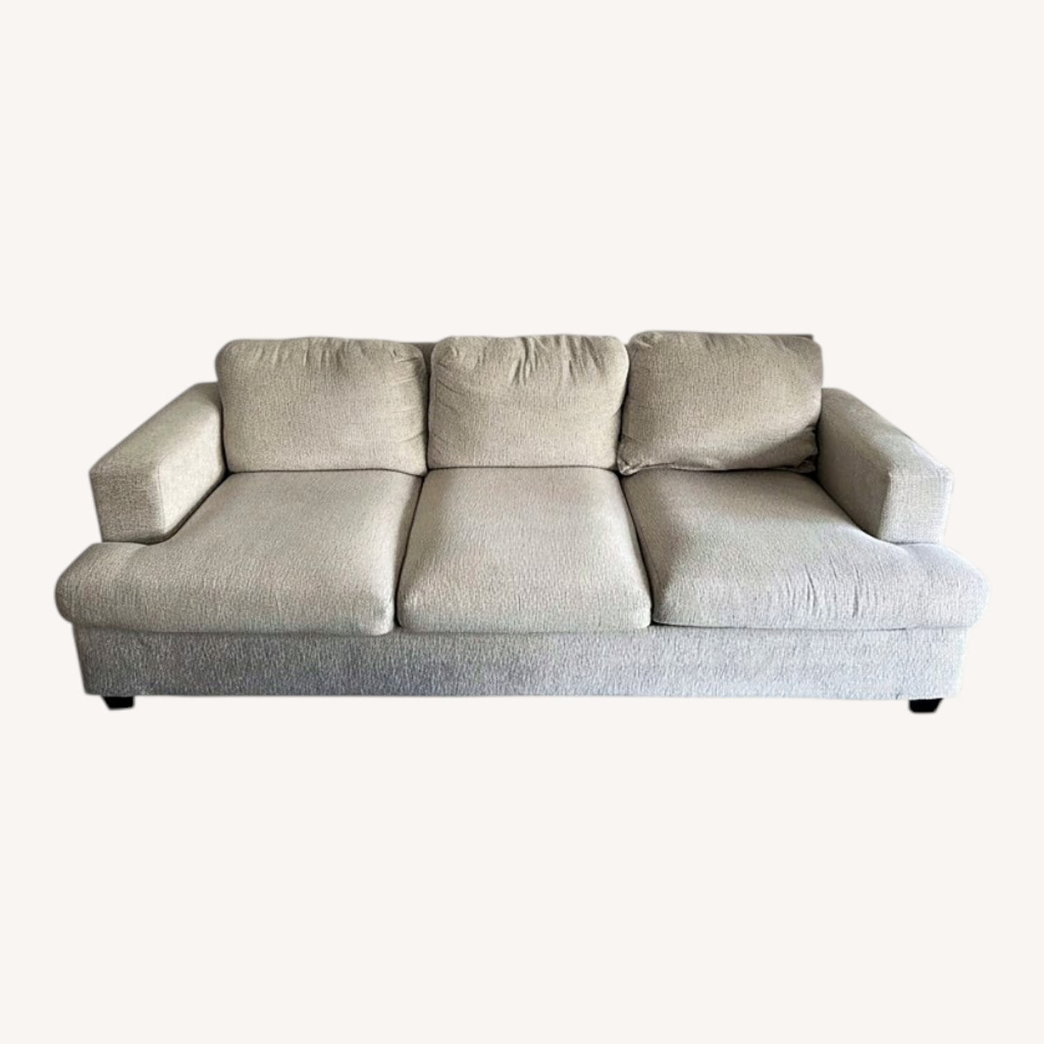 VanAcc Beige Chenille Sofa - image-0