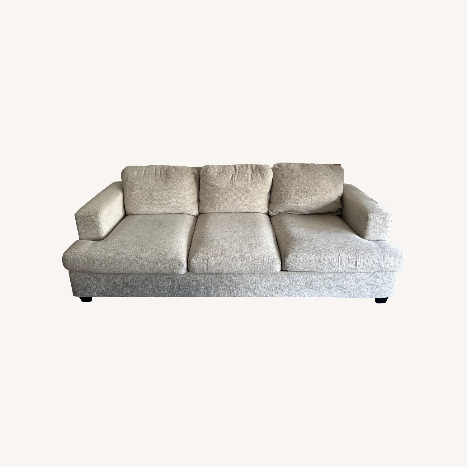 VanAcc Beige Chenille Sofa - image-4