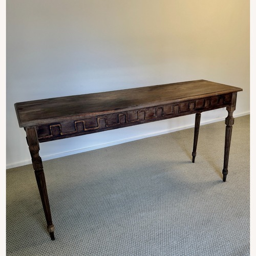 Used Wisteria Medium Brown Wood Side Table for sale on AptDeco