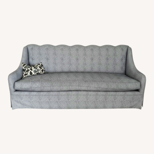 Used Taylor Made Custom Scalloped Settee Sofa for sale on AptDeco