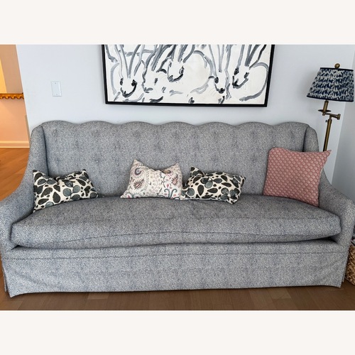 Used Taylor Made Custom Scalloped Settee Sofa for sale on AptDeco
